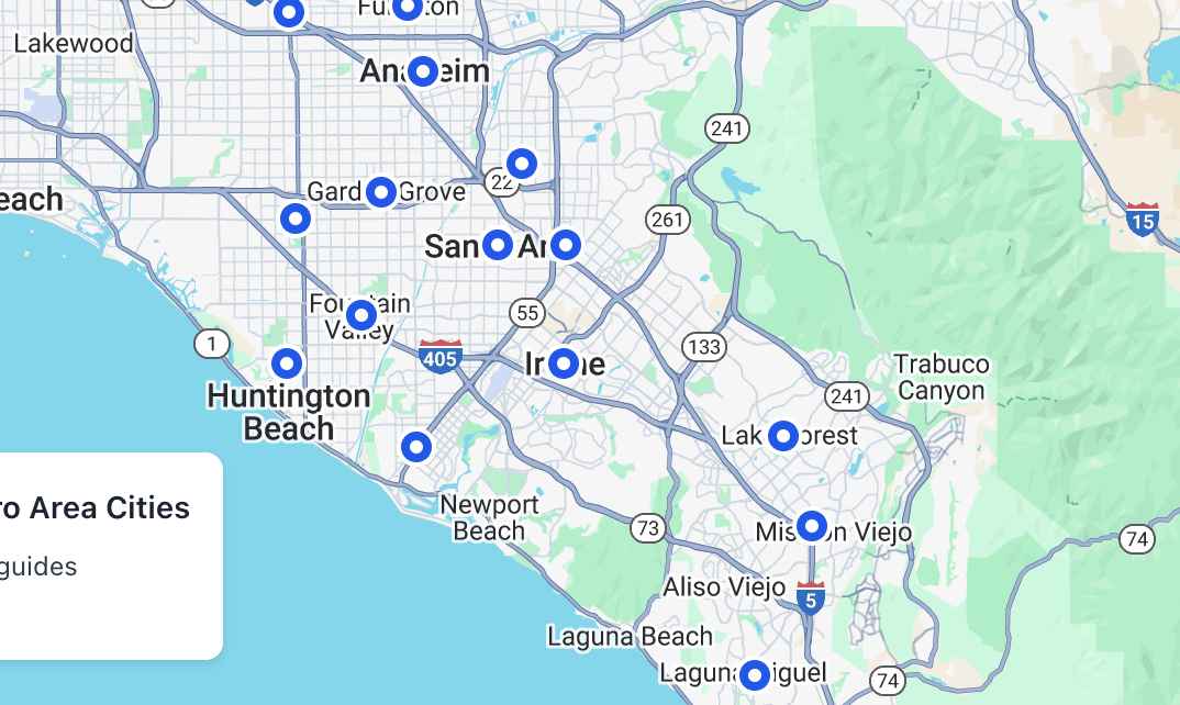 OC (Greater LA) Metro Area Guide