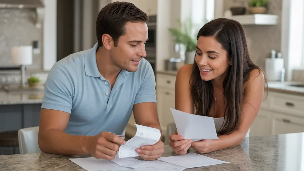 Couple compares cost of living at kitchen table in upscale Henderson home